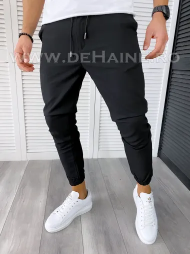 Pantaloni barbati negri smart casual B2497 P20-3.2